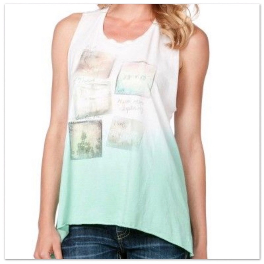 Miss Me • Ombré Twisted-Back Tank